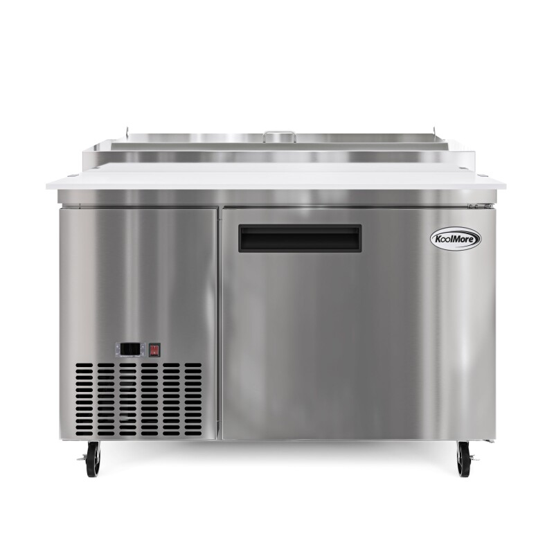 50 in. One Door Commercial Pizza Prep Refrigerator in Stainless-Steel KMRPPS1DSS, product image 3 of 11