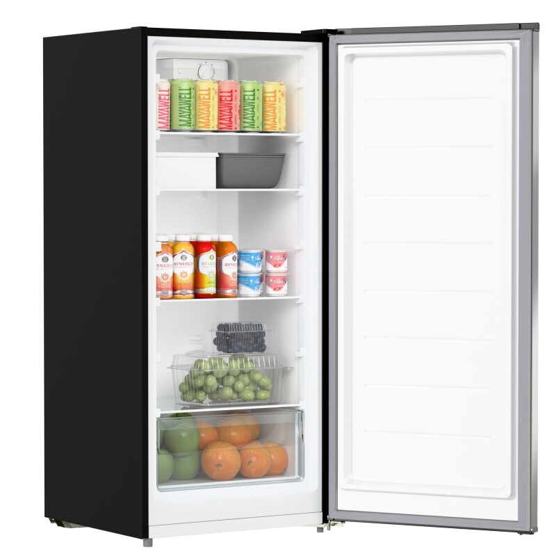 7 Cu. Ft. Garage Ready Convertible Upright Manual Defrost Freezer/Refrigerator in Stainless Steel KMRUF7SSS, product image 3 of 13