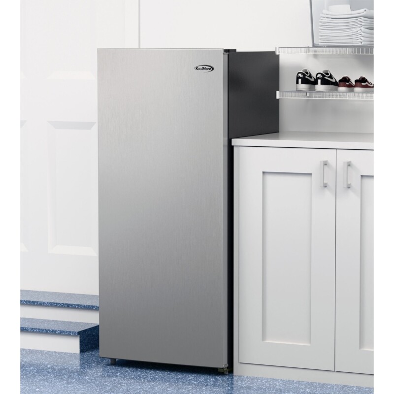 7 Cu. Ft. Garage Ready Convertible Upright Manual Defrost Freezer/Refrigerator in Stainless Steel KMRUF7SSS, product image 5 of 13