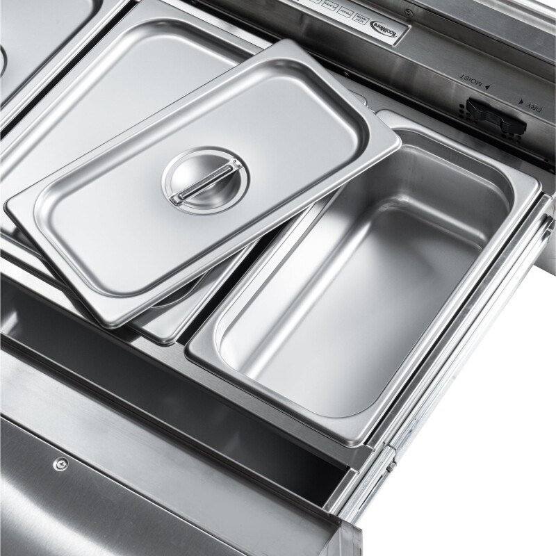 30 in. Warming Drawer with Three Compartments in Stainless-Steel KMRWD30SS