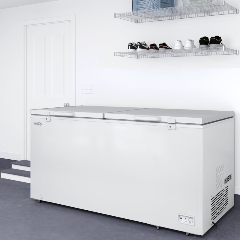 79 in. Commercial Chest Freezer, 30 Cu. Ft. in White, ETL Listed KMSCF30C