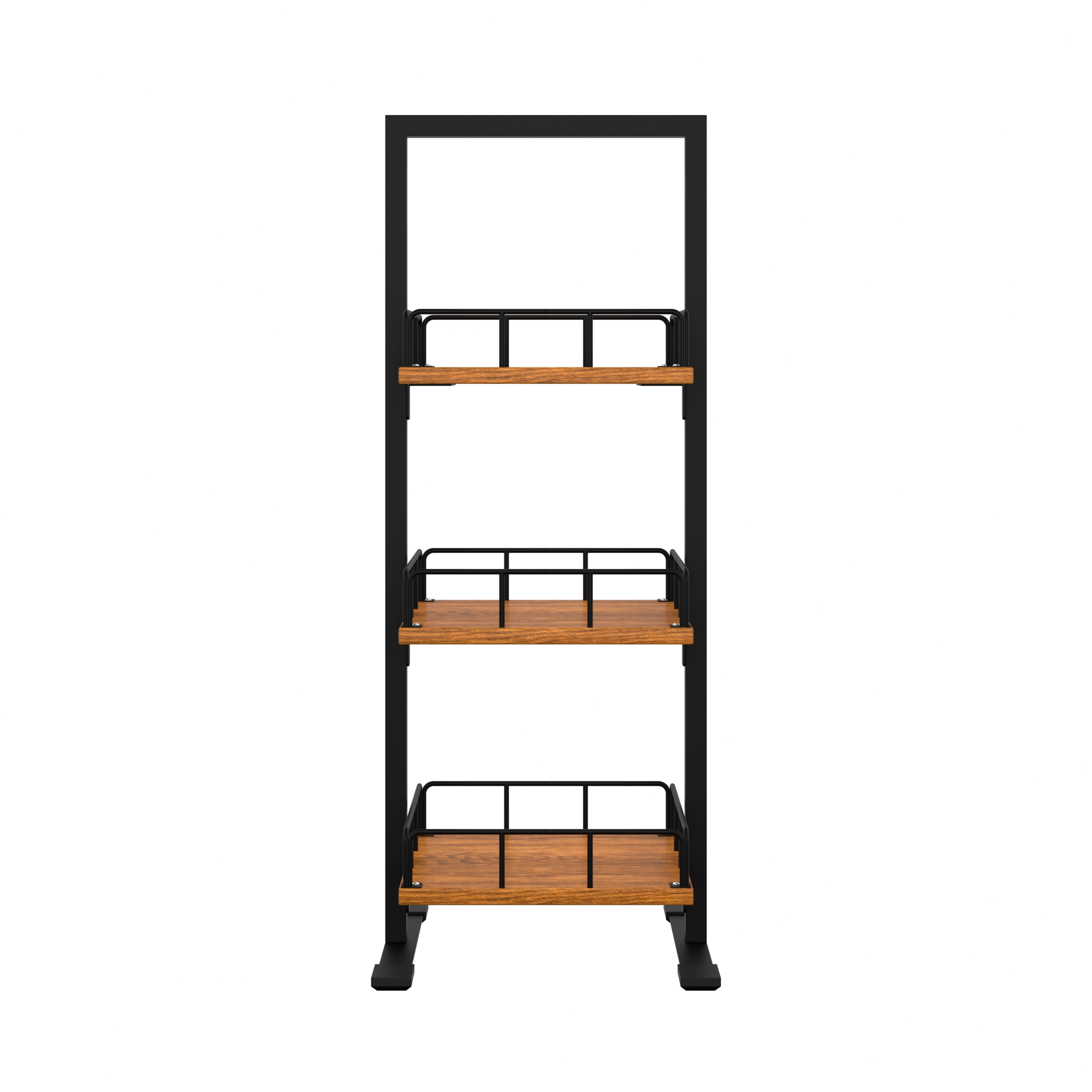 12 in. Wooden 3 Tiered Bakery, Supermarket or Cafe Display Case KMSDW3SOP, product image 7 of 9