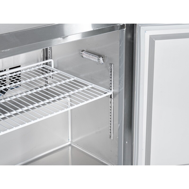 27 in. One-Door Commercial Undercounter Freezer in Stainless Steel with Casters, ETL Listed KMUCF1DSS