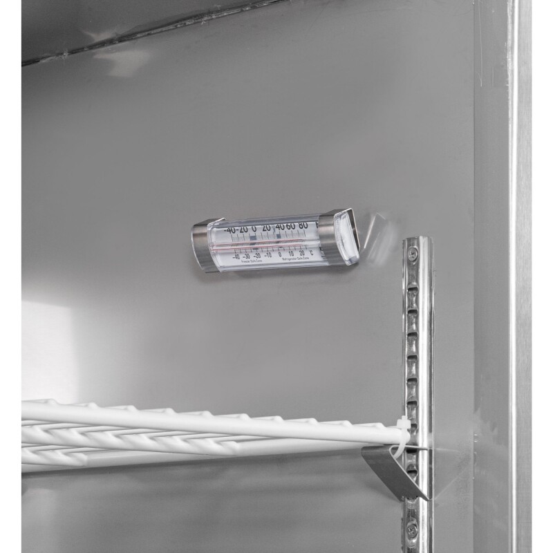 27 in. One-Door Commercial Undercounter Freezer in Stainless Steel with Casters, ETL Listed KMUCF1DSS