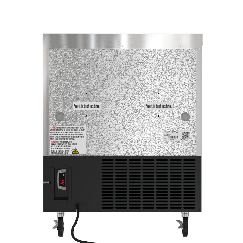 27 in. One Door Commercial Undercounter Refrigerator 5 cu. ft. in Stainless-Steel KMUCR1DSS, product image 9 of 9