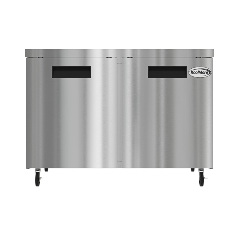48 in. Two Door Commercial Undercounter Refrigerator in Stainless-Steel 11 cu. ft KMUCR2DSS