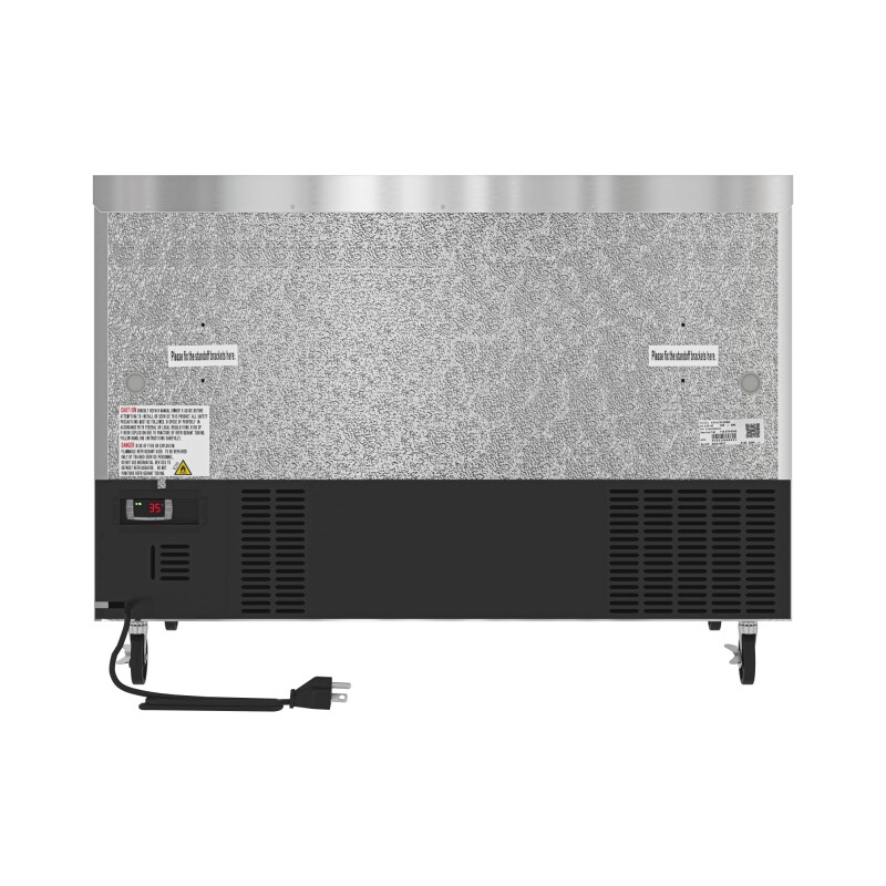 48 in. Two Door Commercial Undercounter Refrigerator in Stainless-Steel 11 cu. ft KMUCR2DSS, product image 9 of 9