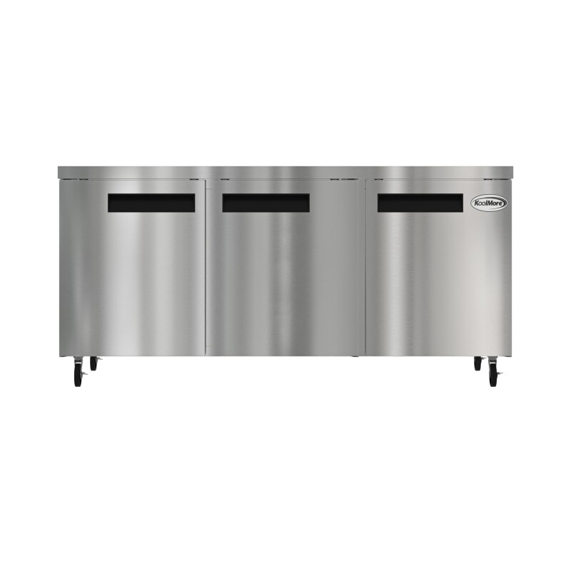72 in. Three Door Commercial Undercounter Refrigerator 18 cu. ft KMUCR3DSS
