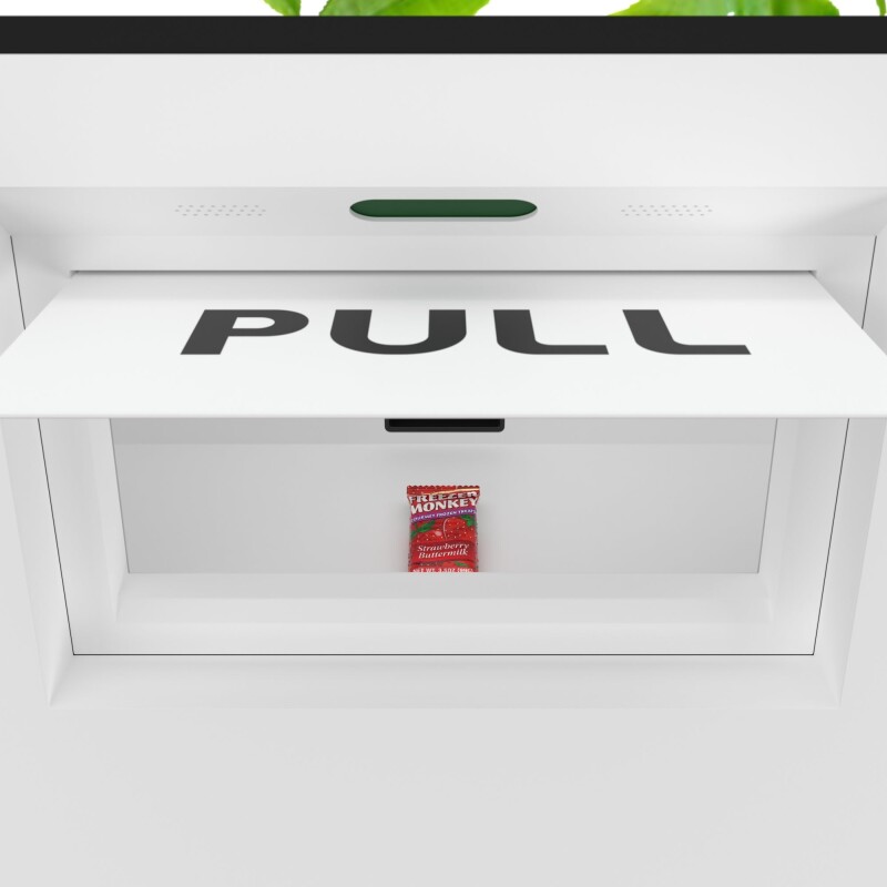 45 in. Commercial Freezer Ice Cream Vending Machine with 44 Slots, Ample 49 in. Touch Display, Bill and Coin Acceptor, Credit Card Reader in White KMVMFWT36BCR, product image 12 of 13