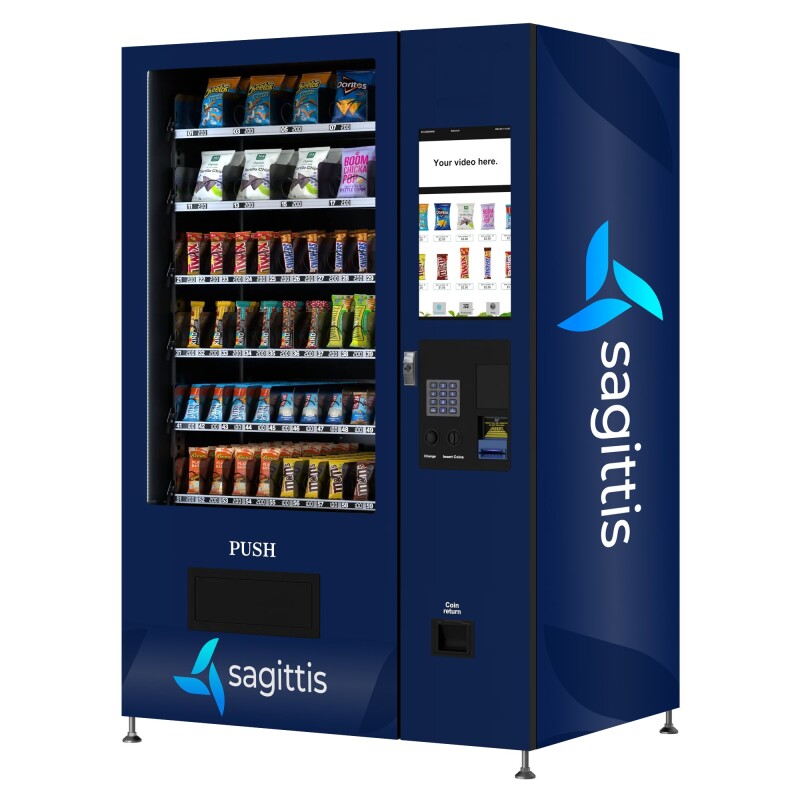 50 in. 60-Slot Snack Vending Machine with 22-inch Touch Screen in Black, Non-Refrigerated. - Wrap KMVMNT50B, product image 16 of 17