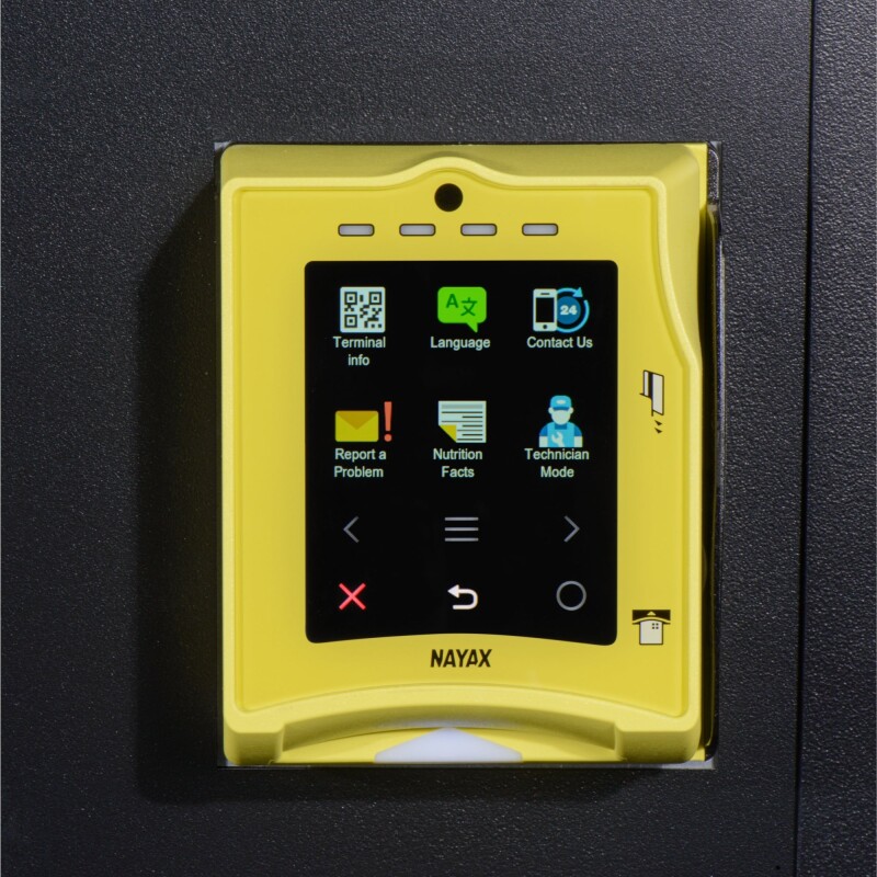 50 in. 60-Slot Snack Vending Machine with 22-inch Touch Screen, Credit Card Reader, Bill and Coin Acceptor in Black, Non-Refrigerated KMVMNT50BCR, product image 12 of 16