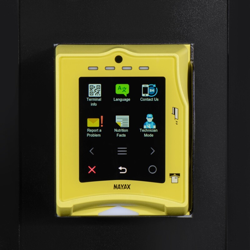 Refrigerated Snack and Drink Vending Machine with 36 Slots Featuring a Credit Card Reader and Coin/Bill Acceptor in Black KMVMR30BCR, product image 8 of 14