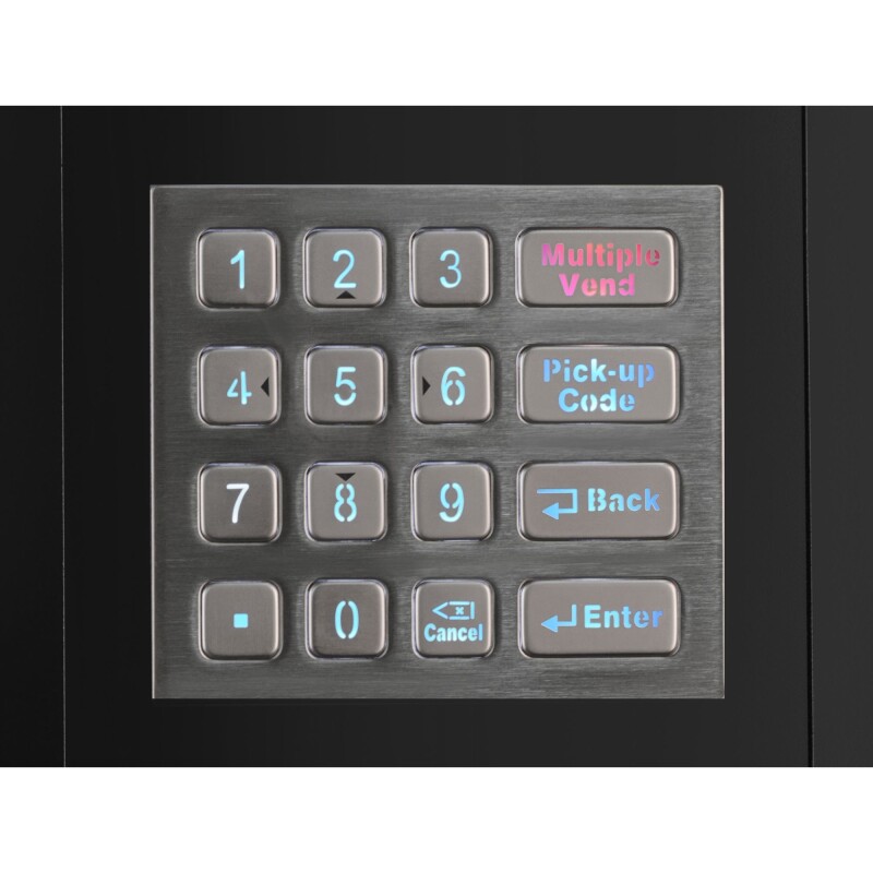 Refrigerated Snack and Drink Vending Machine with 36 Slots Featuring a Credit Card Reader and Coin/Bill Acceptor in Black KMVMR30BCR, product image 11 of 14