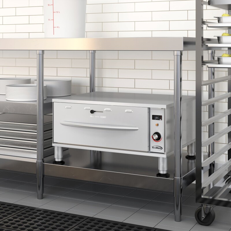 One-Drawer Commercial Free Standing Warming Drawer in Stainless-Steel, UL and NSF Listed KMWDM1, product image 6 of 10