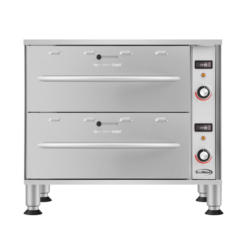 Two-Drawer Commercial Free Standing Warming Drawers in Stainless-Steel KMWDM2