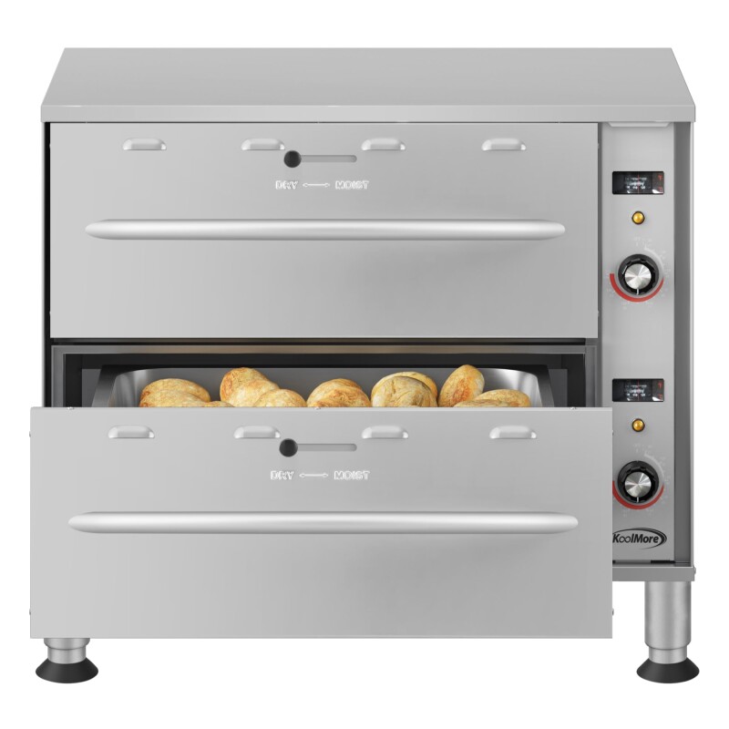 Two-Drawer Commercial Free Standing Warming Drawers in Stainless-Steel KMWDM2, product image 2 of 13