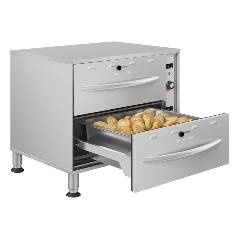 Two-Drawer Commercial Free Standing Warming Drawers in Stainless-Steel KMWDM2, product image 3 of 13