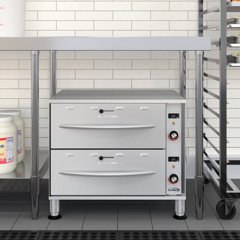 Two-Drawer Commercial Free Standing Warming Drawers in Stainless-Steel KMWDM2, product image 5 of 13