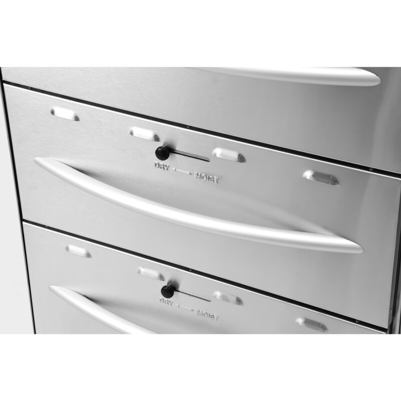 Three-Drawer Commercial Free Standing Warming Drawer in Stainless-Steel KMWDM3, product image 8 of 12