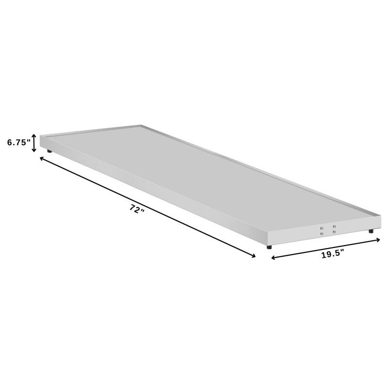 72 in. Commercial Warming Shelf in Stainless-Steel KMWS72, product image 3 of 11