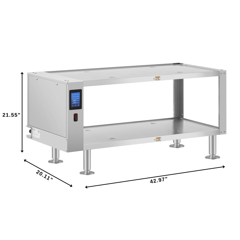 Two-Shelve Commercial Take Out Warmer Cabinet with Touch Screen in Stainless-Steel, UL and NSF Listed KMWSCT2, product image 3 of 11