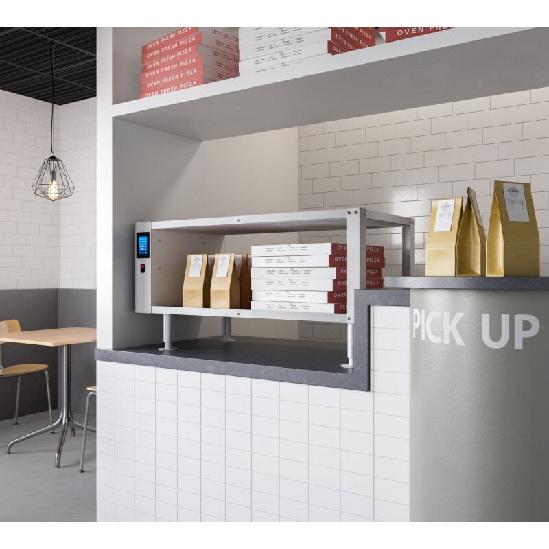 Two-Shelve Commercial Take Out Warmer Cabinet with Touch Screen in Stainless-Steel, UL and NSF Listed KMWSCT2, product image 5 of 11