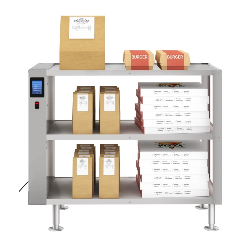 Three-Shelve Commercial Take Out Warmer Cabinet with Touch Screen in Stainless-Steel, UL and NSF Listed KMWSCT3