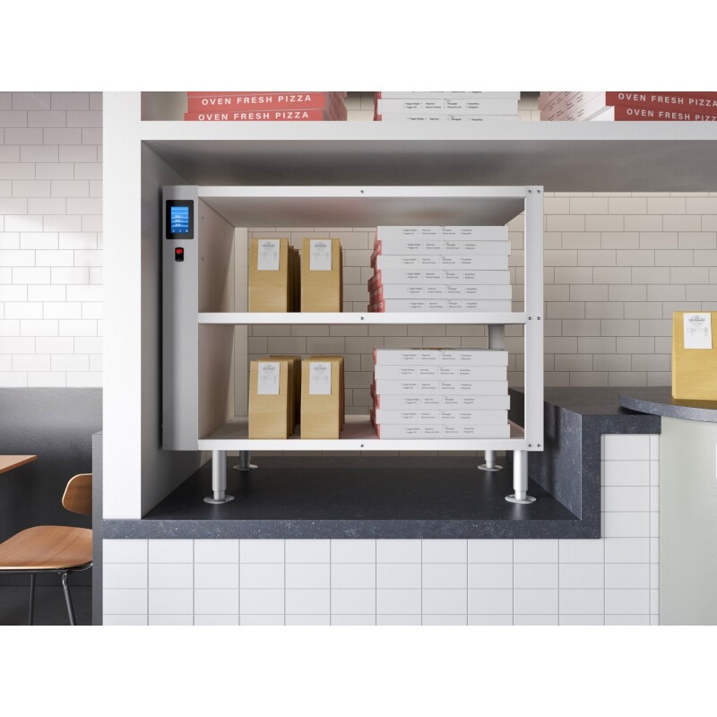 Three-Shelve Commercial Take Out Warmer Cabinet with Touch Screen in Stainless-Steel, UL and NSF Listed KMWSCT3, product image 4 of 12
