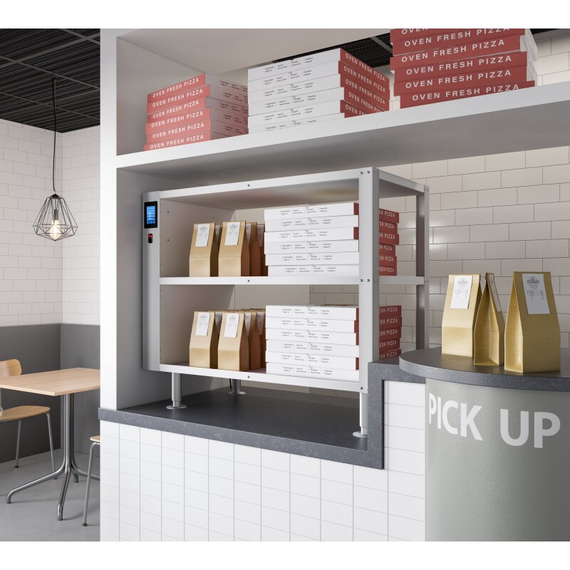 Three-Shelve Commercial Take Out Warmer Cabinet with Touch Screen in Stainless-Steel, UL and NSF Listed KMWSCT3, product image 5 of 12