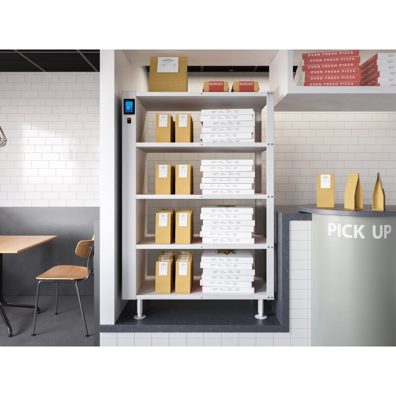Five-Shelve Commercial Take Out Warmer Cabinet with Touch Screen in Stainless-Steel, UL and NSF Listed KMWSCT5, product image 4 of 11