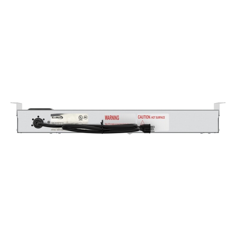 24 in. High Wattage Commercial Food Strip Warmer with Toggle Controls and Cord - 120V, 500W, UL Listed in Stainless-Steel KMWSTRIP24, product image 6 of 10