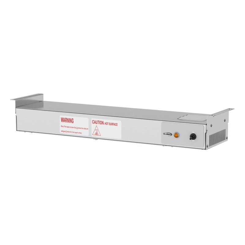 24 in. High Wattage Commercial Food Strip Warmer with Toggle Controls and Cord - 120V, 500W, UL Listed in Stainless-Steel KMWSTRIP24, product image 8 of 10