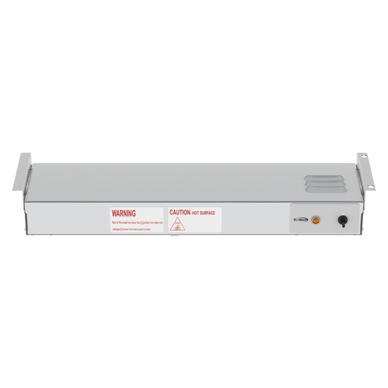 24 in. High Wattage Commercial Food Strip Warmer with Toggle Controls and Cord - 120V, 500W, UL Listed in Stainless-Steel KMWSTRIP24, product image 9 of 10