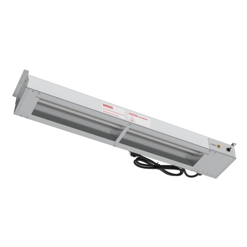 36 in. High Wattage Commercial Food Strip Warmer with Toggle Controls and Cord - 120V, 850W, UL Listed in Stainless-Steel KMWSTRIP36