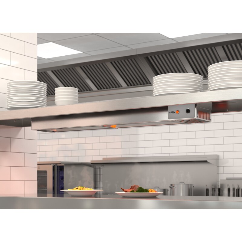 36 in. High Wattage Commercial Food Strip Warmer with Toggle Controls and Cord - 120V, 850W, UL Listed in Stainless-Steel KMWSTRIP36, product image 3 of 10