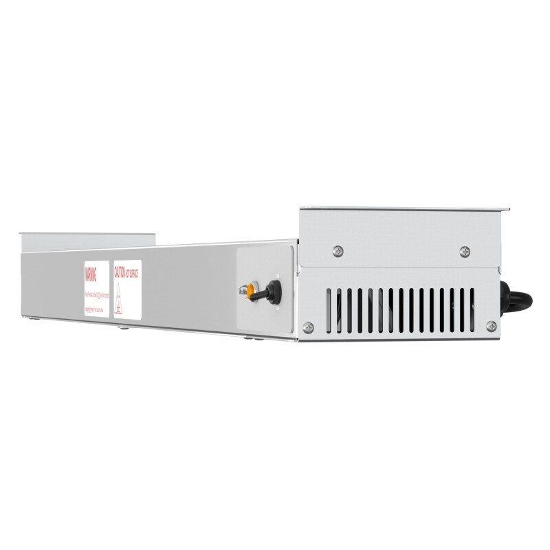 36 in. High Wattage Commercial Food Strip Warmer with Toggle Controls and Cord - 120V, 850W, UL Listed in Stainless-Steel KMWSTRIP36, product image 7 of 10