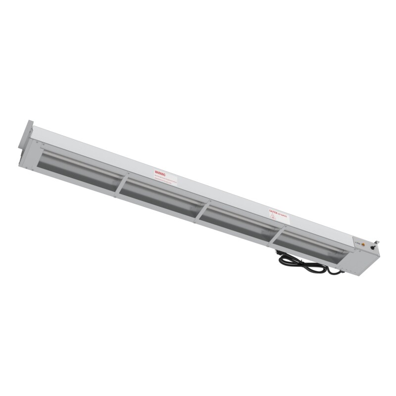 60 in. High Wattage Commercial Food Strip Warmer with Toggle Controls and Cord - 120V, 1550W, UL Listed in Stainless-Steel KMWSTRIP60