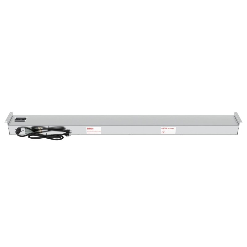 60 in. High Wattage Commercial Food Strip Warmer with Toggle Controls and Cord - 120V, 1550W, UL Listed in Stainless-Steel KMWSTRIP60, product image 8 of 10