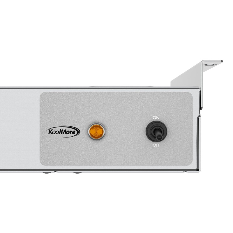 60 in. High Wattage Commercial Food Strip Warmer with Toggle Controls and Cord - 120V, 1550W, UL Listed in Stainless-Steel KMWSTRIP60, product image 9 of 10