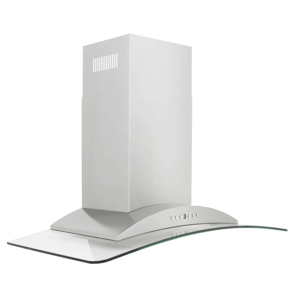 30 In. Convertible Vent Wall Mount Range Hood In Stainless Steel And Glass KN30