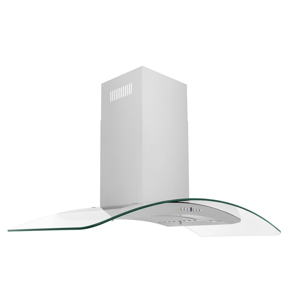 48" Convertible Vent Convertible Vent Wall Mount Range Hood  & Glass - 48 Inch KN448