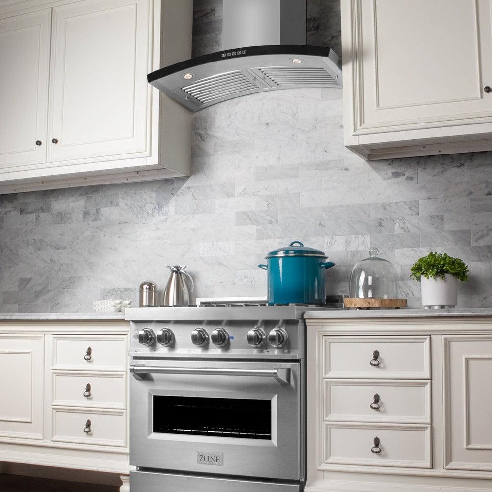 36 In. Convertible Vent Wall Mount Range Hood In Stainless Steel KN636