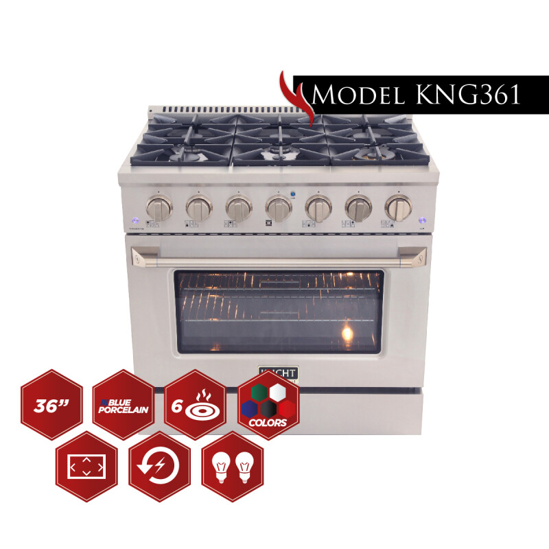 36″ Pro Class Kitchen Range KNG361BLP