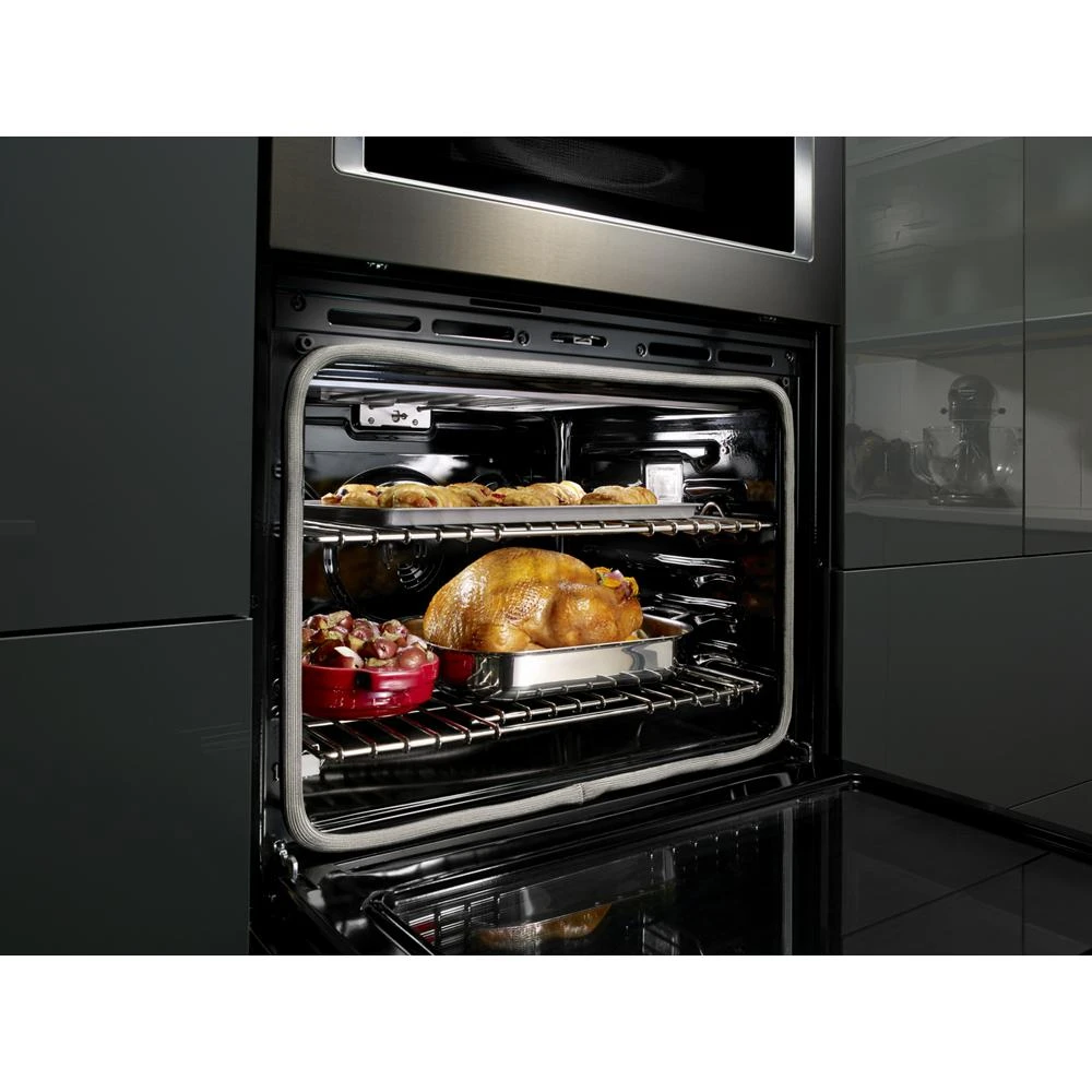 30" Combination Wall Oven with Even-Heat™ True Convection (Lower Oven) KOCE500EBS