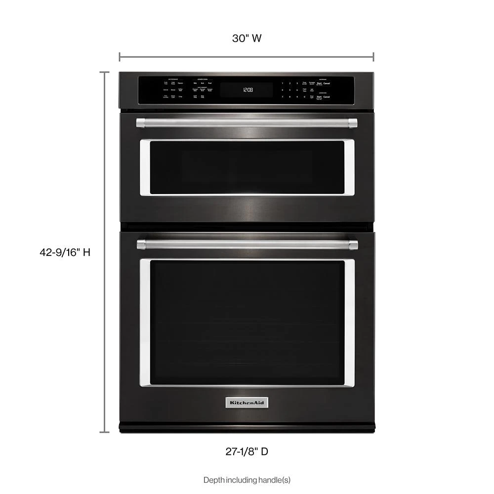 30" Combination Wall Oven with Even-Heat™ True Convection (Lower Oven) KOCE500EBS