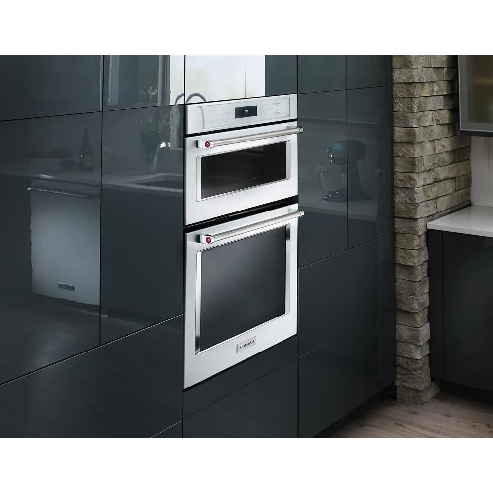 30" Combination Wall Oven with Even-Heat True Convection (Lower Oven) KOCE500EWH