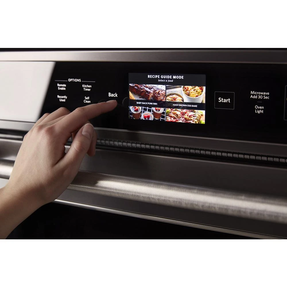 Smart Oven+ 30" Combination Oven with Powered Attachments and PrintShield™ Finish KOCE900HBS
