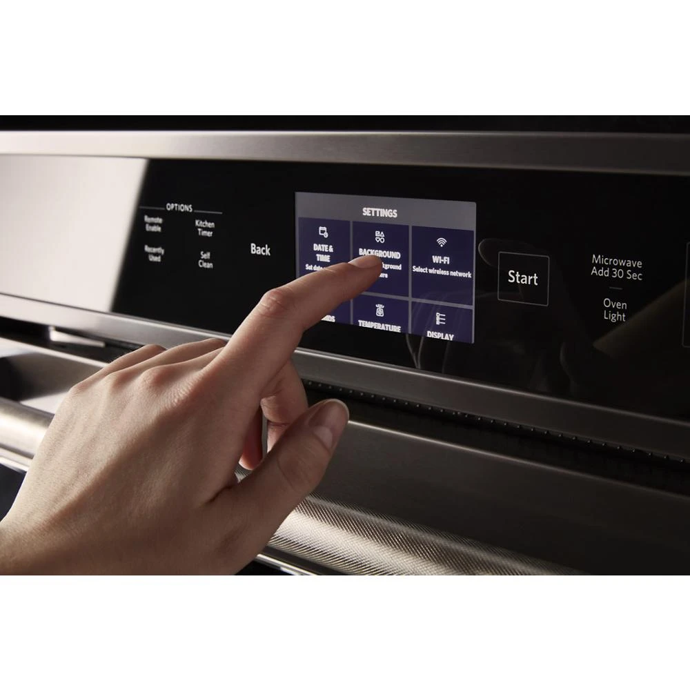 Smart Oven+ 30" Combination Oven with Powered Attachments and PrintShield™ Finish KOCE900HBS