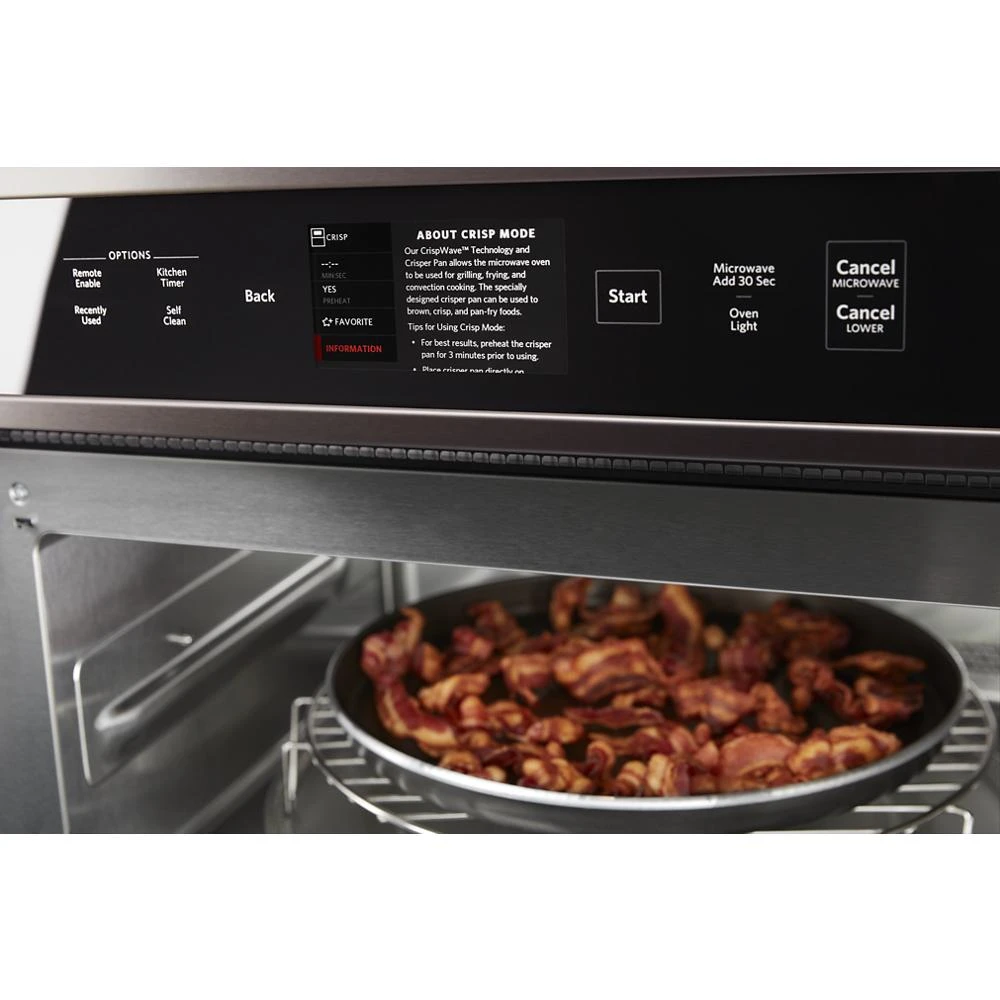 Smart Oven+ 30" Combination Oven with Powered Attachments and PrintShield™ Finish KOCE900HBS