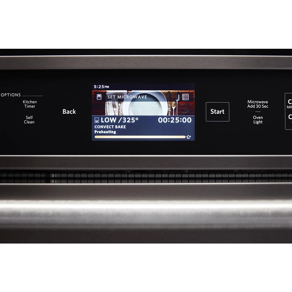 Smart Oven+ 30" Combination Oven with Powered Attachments and PrintShield™ Finish KOCE900HBS